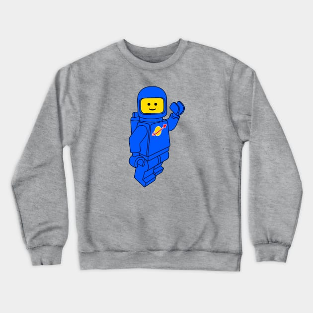 Spaceman! (Blue) Crewneck Sweatshirt by HenriDefense